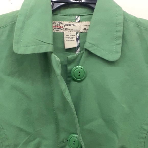 Anthropologie Sitwell Green SPY Trench Jacket size 6 - Picture 4 of 12